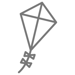 Flying kite icon
