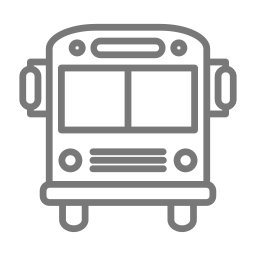 Public school bus icon