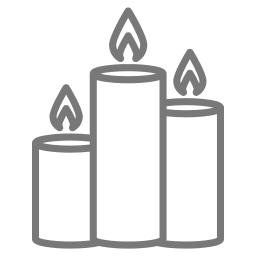 Memorium candles icon