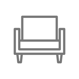 Living room chair icon