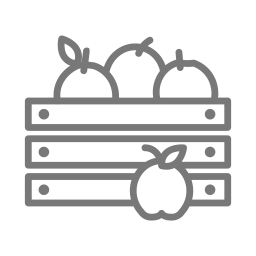 busel de manzanas icono