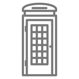 cabina telefónica de londres icono