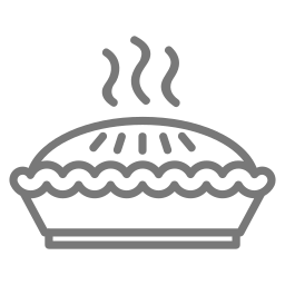 Baked pie icon