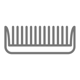 Straight comb icon