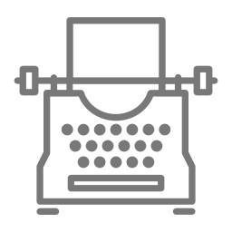 handmatige typemachine icoon