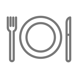 Restaurant wayfinding icon