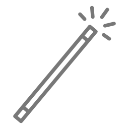 Magicians wand icon