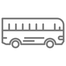 percorso dell'autobus icona