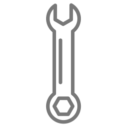 Metal wrench icon