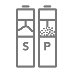 Salt and pepper set icon