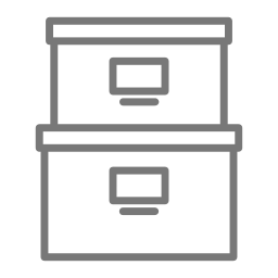 Stacking boxes icon