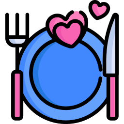 Wedding dinner icon