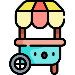 Food stand icon