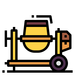 Concrete mixer icon