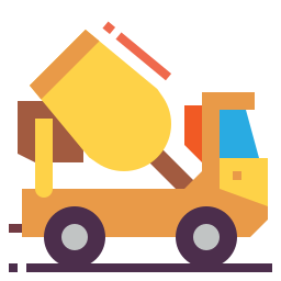 Concrete mixer icon