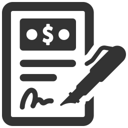 Deal paper icon