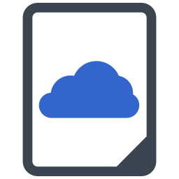 données cloud Icône