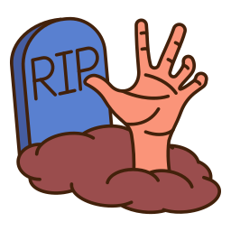 Zombie hand icon