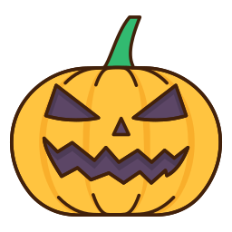 halloweenowa dynia ikona