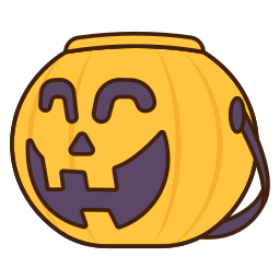 cubo de halloween icono