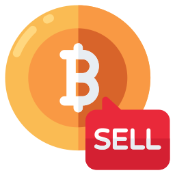 Sell bitcoin icon