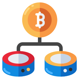 banca dati bitcoin icona