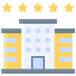 Hotel 5 star icon