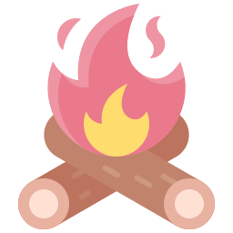 kościany ogień ikona