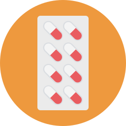 Medical pills icon