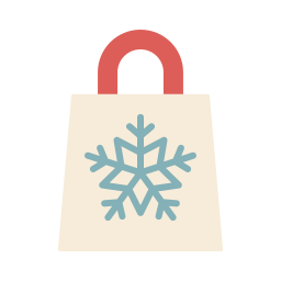 zimowe zakupy ikona