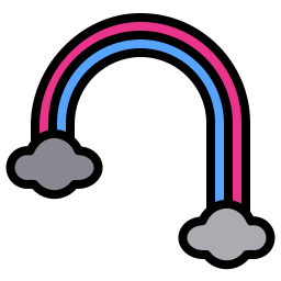 arc en ciel Icône