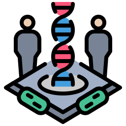 medicina genómica icono