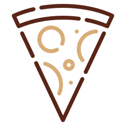 rebanada de pizza icono