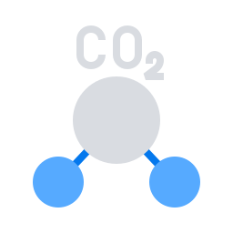 dioside di carbonio icona