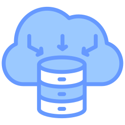 Cloud data collection icon