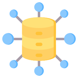 arquitectura de base de datos icono