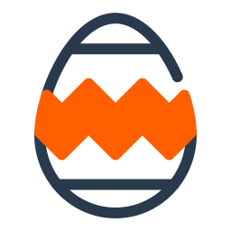 decoracion de huevos icono
