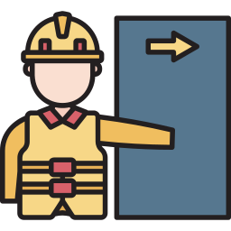 evacuación icono