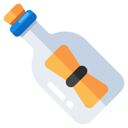 botella de mensaje icono
