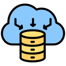 Cloud data collection icon