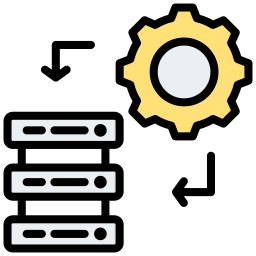 sistema de datos icono