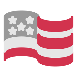 bandera estadounidense icono