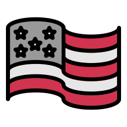 American flag icon