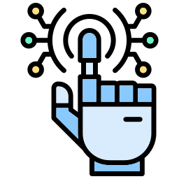 robotachtige hand icoon