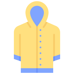 abrigo de lluvia icono