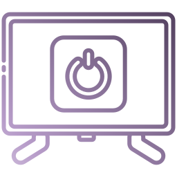 televisión inteligente icono