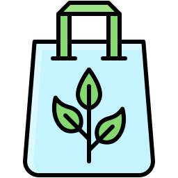 Organic bag icon