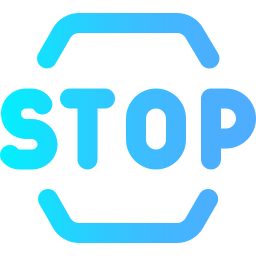 Stop sign icon