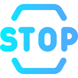 Señal de stop icono