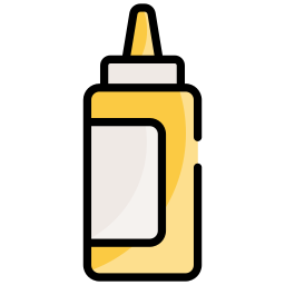 butelka z musztardą ikona